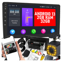 Autorádio 2 Din Android 13 Gps 9 2/32GB Wifi Gps Mirror Link