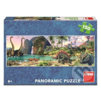 Dinosauři u jezera - puzzle z kategorie 60 - 300 dílků