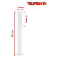 Telefunken Telefunken Bristol LED osvětlení cesty, 57cm, bílá
