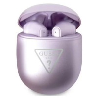 Sluchátka Guess Bluetooth TWS Earbuds purple Triangle Logo (GUTWST82TRU)