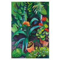 Obrazová reprodukce Flowers in the Garden, August Macke, 26.7 × 40 cm