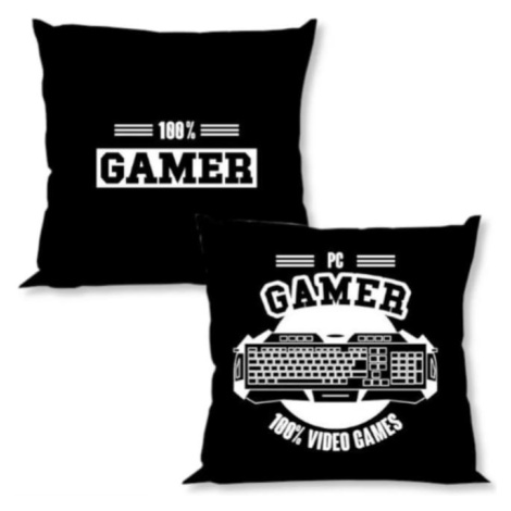 Povlak na polštář Homa Black Gamer 40x40cm FARO