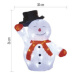 EMOS LED vánoční sněhulák Rudy s časovačem 36 cm studená bílá
