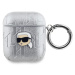 Karl Lagerfeld PU Embossed Karl Head Pouzdro pro AirPods 1/2 KLA2PGKIPS