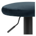 Dkton Moderní barová židle Nenna černá-navy modrá