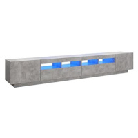 SHUMEE s LED osvětlením betonově šedý 260 × 35 × 40 cm