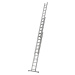 HYMER Hliníkový víceúčelový žebřík, základní model, 3 x 12 příčlí, max. pracovní výška 8,71 m
