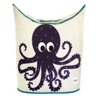 3 SPROUTS - Koš na prádlo Octopus Purple