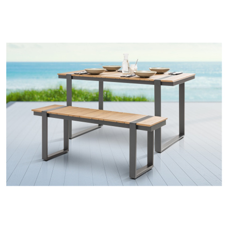 LuxD Designová zahradní lavice Gazelle 123 cm Polywood