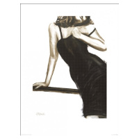 Umělecký tisk Janel Eleftherakis - Little Black Dress III, (60 x 80 cm)