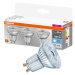 3PAK LED žárovka LED GU10 4,3W = 50W 350lm 4000K OSRAM BASE