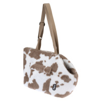 TIAKI taška přes rameno s kravskými skvrnami - D 41 × Š 27 × V 29 cm