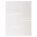 NOVA LUCE závěsné svítidlo PURPLE bílá nerez ocel a silikon LED 84W stmívatelné 9210313