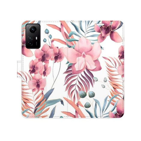 iSaprio flip pouzdro Pink Flowers 02 pro Xiaomi Redmi Note 12S