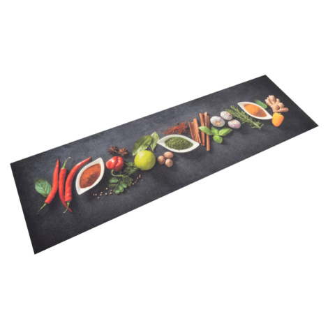 vidaXL Kuchyňský koberec omyvatelný Koření 45 x 150 cm samet