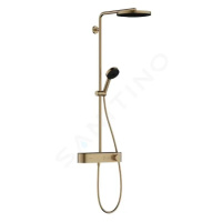 HANSGROHE Pulsify S Sprchový set s termostatem, průměr 26 cm, 3 proudy, kartáčovaný bronz 242201