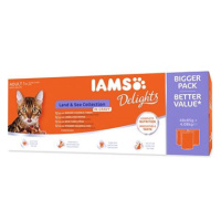 IAMS Delights pro dospělé kočky - masové variace v omáčce multipack 48 × 85 g