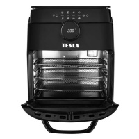 Horkovzdušná fritéza Tesla AirCook & Grill QG700 BLK / 12 l / 1 800 W / černá / ZÁNOVNÍ