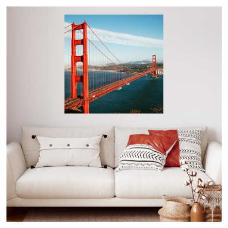 Samolepka na zeď z fotky - Golden Gate Bridge INSPIO