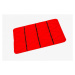 Koupelnový kobereček PALMA červený / černý, kosočtverce