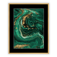 Dekoria Obraz Abstract Green&Gold I 40 x 50 cm, 40 x 50cm