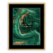 Dekoria Obraz Abstract Green&Gold I 40 x 50 cm, 40 x 50cm