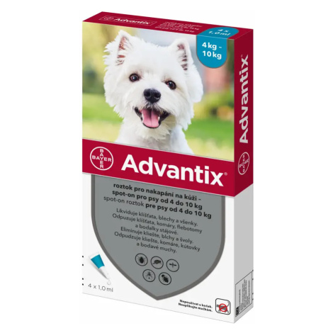 Bayer Advantix pro psy spot-on pes 4-10kg 1x1 ml