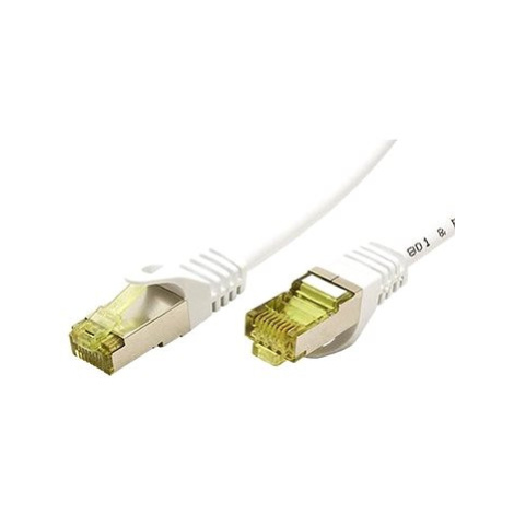 OEM S/FTP patchkabel Cat 7, s konektory RJ45, LSOH, 25m, bílý