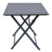Asko a.s. CALVIN 449 - zahradní skládací stolek šedý