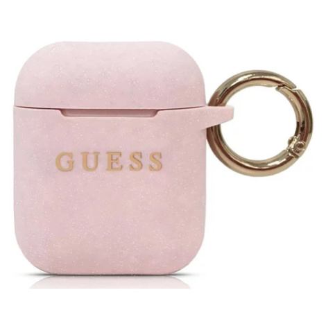 Kryt Guess AirPods cover pink Silicone GUACCSILGLLP