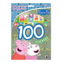 Prasátko Peppa - 100 samolepek s omalovánkovými listy JIRI MODELS a. s.