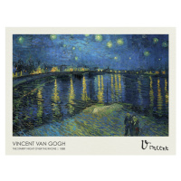 Obrazová reprodukce The Starry Night over the Rhone (1888), Vincent van Gogh, 40 × 30 cm