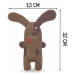 PafDog Pejsek Willy hračka pro psy z kůže a juty, 32 cm