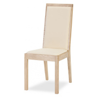 Židle Oslo - dub Barva korpusu: Dub masiv, látka: Micra arancio