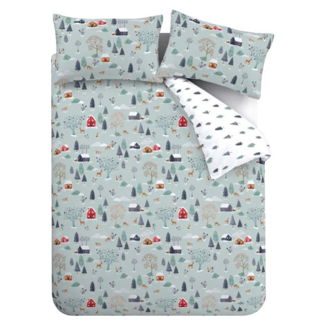 Flanelové povlečení na jednolůžko 135x200 cm Winter Scene – Bianca
