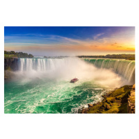 Umělecká fotografie Niagara Falls, Horseshoe Falls, bloodua, (40 x 26.7 cm)