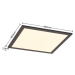 Lindby Lindby Nelios LED stropní světlo, CCT 40 x 40 cm