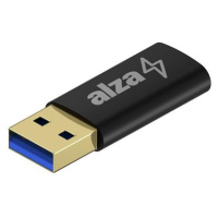 AlzaPower USB-A (M) to USB-C (F) 3.2 15W 5Gbps černý