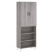 vidaXL Skříň highboard šedá sonoma 69,5 x 34 x 180 cm kompozitní dřevo