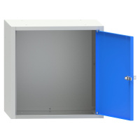 Uzamykatelný box, v x š x h 450 x 450 x 426 mm, světlá šedá / světlá modrá
