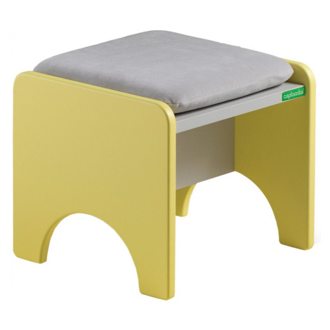 Dětská stolička raundo - žlutá/šedá
