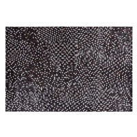 Kožený patchwork koberec 140 x 200 cm hnědý AKKESE, 200547