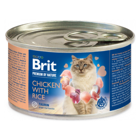 Konzerva Brit Premium by Nature Chicken with Rice 200g
