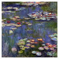 Reprodukce obrazu Claude Monet - Water Lilies, 50 x 50 cm