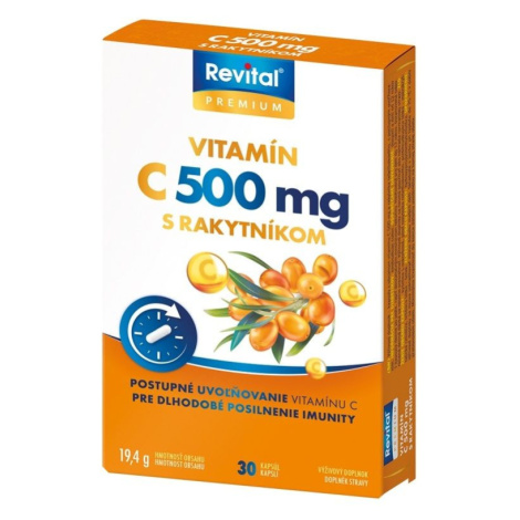 Revital Vitamin C 500 mg s rakytníkem 30 kapslí