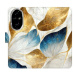 iSaprio Flip pouzdro GoldBlue Leaves pro Honor 200 Pro