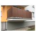 Balkonová zástěna OSLO hnědá, výška 100 cm, šířka různé rozměry MyBestHome Rozměr: 100x300 cm ro