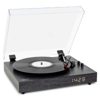 auna TT-Classic Chrono, gramofon, kryt proti prachu, Bluetooth, včetně reproduktorů, 33/45/78 ot