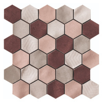 Mozaika Cir Materia Prima mix pink hexagon 27x27 cm lesk 10699221