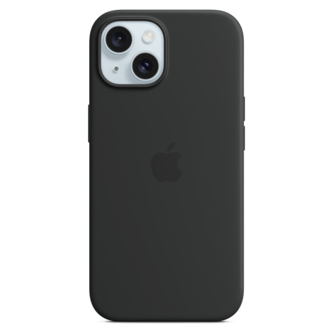 Apple silikonový kryt s MagSafe na iPhone 15 černý